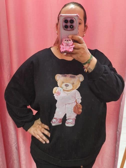 Sudadera curvy oso love