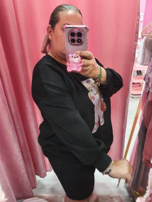 Sudadera curvy oso love - Imagen 2