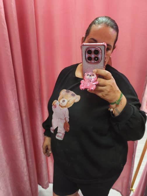 Sudadera curvy oso love - Imagen 4