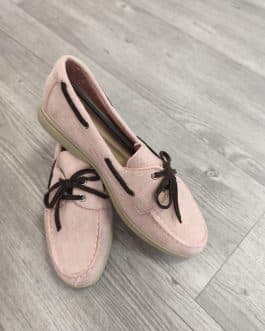 Náuticos rosas cordones