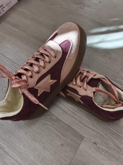 Zapatillas estrella vino - Imagen 3