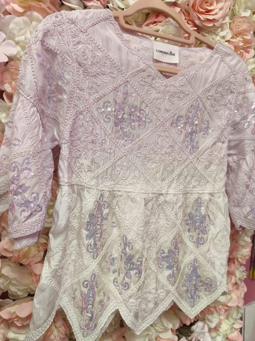 Blusa lentejuelas lavanda - Imagen 2