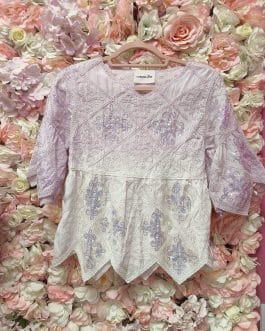 Blusa lentejuelas lavanda