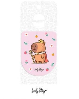 Iman capibara rosa