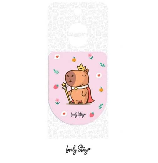 Iman capibara rosa