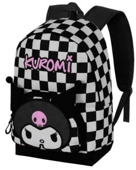 Mochila Kuromi cuadros