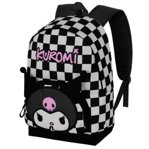 Mochila Kuromi cuadros