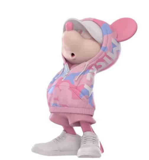 Figuras Mickey y Minnie rosas - Imagen 5