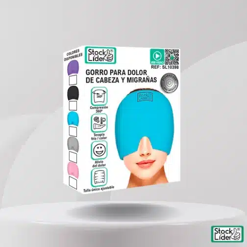 Gorro para el dolor cabeza y migrañas