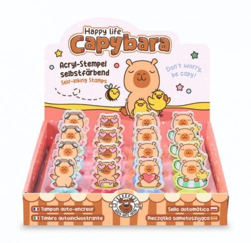 Sellos colores capibara