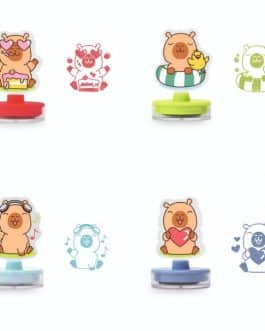 Sellos colores capibara