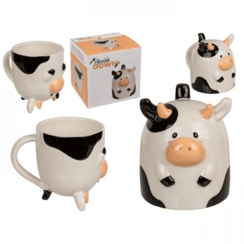 Taza vaca "del revés"