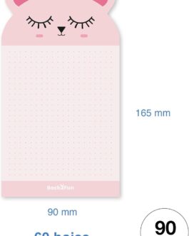 Notas adhesivas oso rosa o panda
