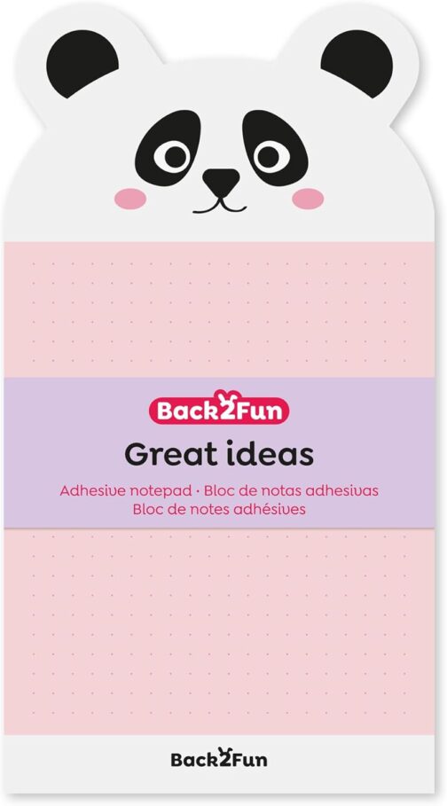 Notas adhesivas oso rosa o panda - Imagen 5