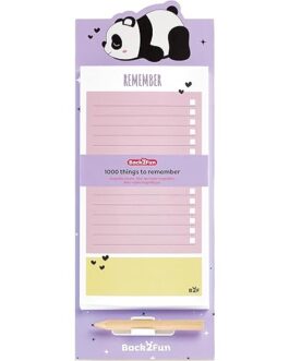 Bloc de notas con imán oso panda