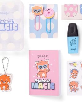 Kit decorar agenda panda rojo