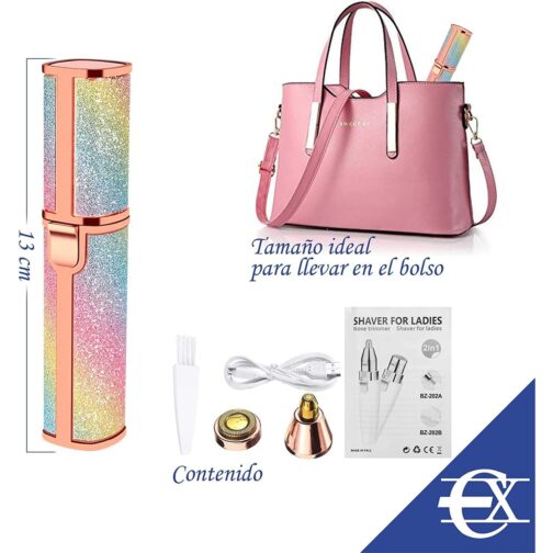 Depiladora facial eléctrica arcoíris - Imagen 6