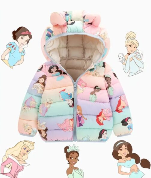 Abrigo niña princesas Disney