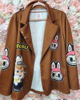 Chaqueta Labubu marrón