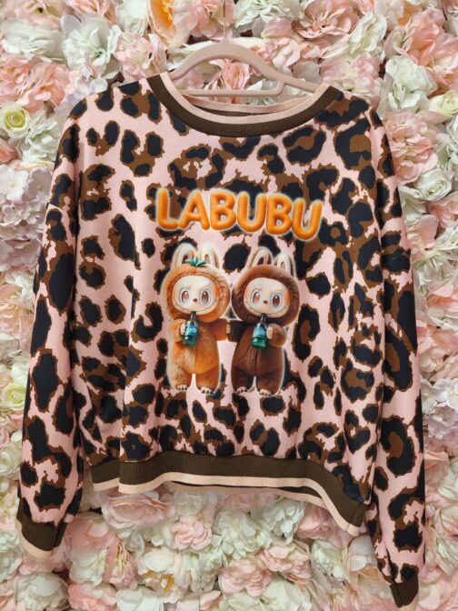 Sudadera animal print Labubu