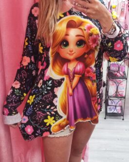 Camiseta curvy Rapunzel