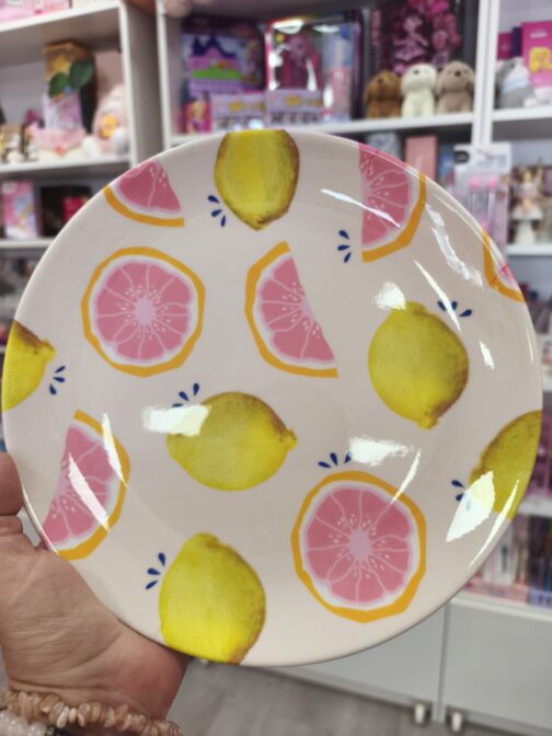 Plato melamina limones