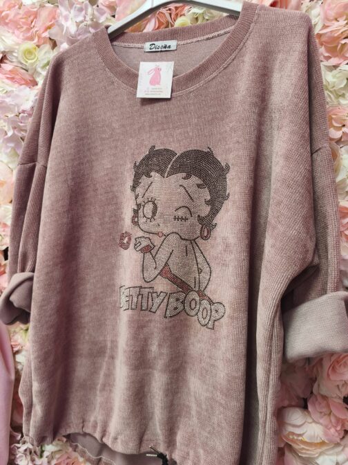 Sudadera curvy Betty Boop brillo - Imagen 7