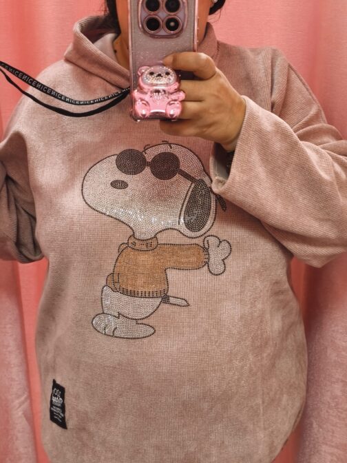 Sudadera curvy Snoopy brillo - Imagen 2