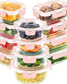 Pack 2 tuppers cristal rosas