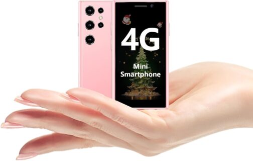 Mini Teléfono móvil rosa