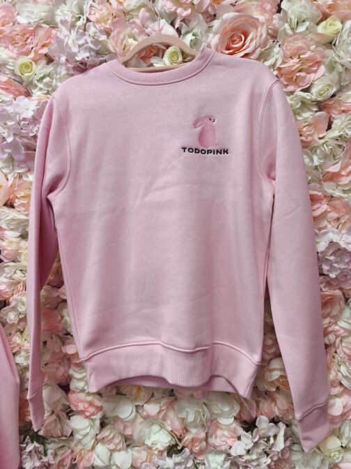 Sudadera bordada Todo pink - Imagen 4