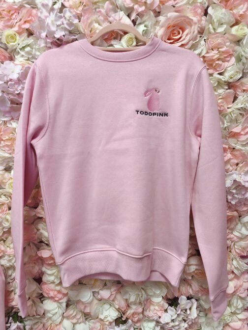 Sudadera bordada Todo pink