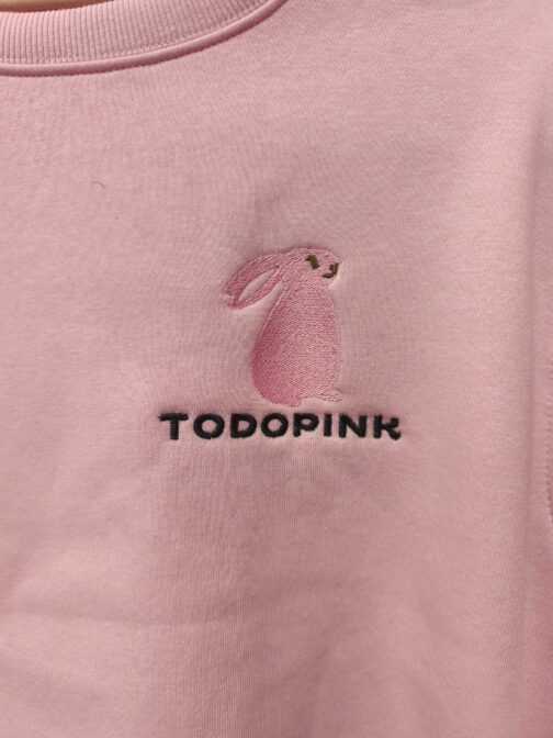 Sudadera bordada Todo pink - Imagen 2