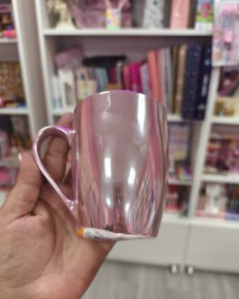 Taza rosa metalizada