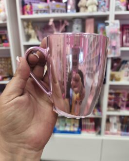 Taza rosa metalizada