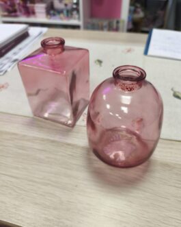 Jarroncitos rosas cristal