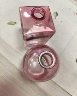 Jarroncitos rosas cristal