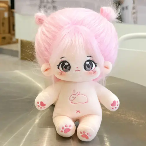 Muñeca kawaii para vestir y peinar conejito