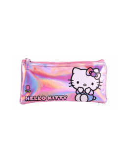 Estuche iridiscente Kuromi y Hello Kitty