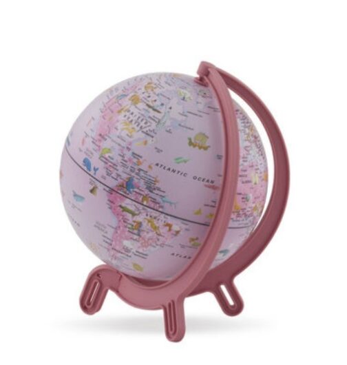 Globo terráqueo rosa - Imagen 2