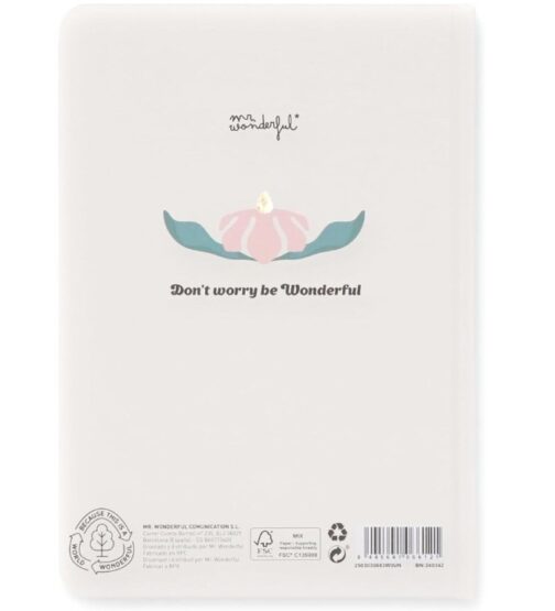 Cuaderno A5 Mr Wonderful flores - Imagen 4
