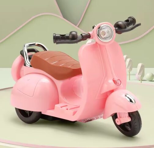 Moto eléctrica Labubu rosa