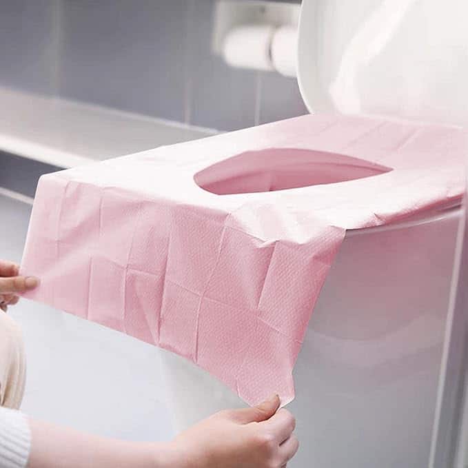 Fundas desechables inodoro rosas - Imagen 4