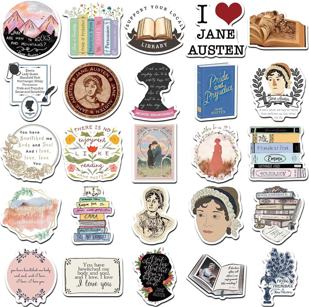 Pegatinas Jane Austen x20 - Imagen 2