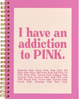 Cuaderno adicta al rosa