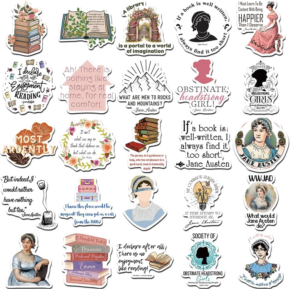 Pegatinas Jane Austen x20 - Imagen 3
