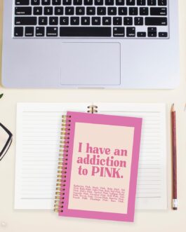 Cuaderno adicta al rosa
