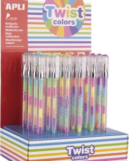 Bolígrafos twist colors arco