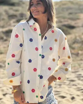 Camisa flores colores