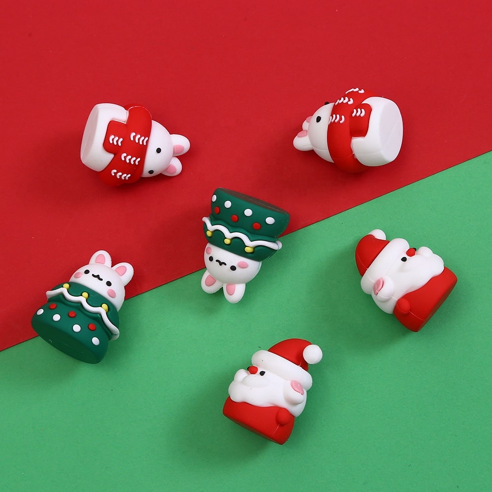 Gomas de borrar conejos navideños - Imagen 4